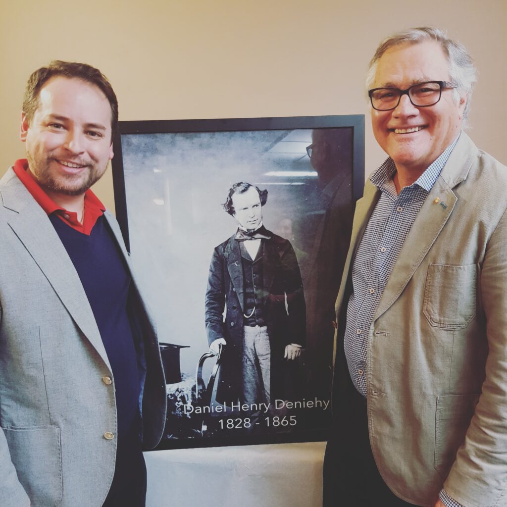 Ben delivered the 2017 Daniel Deniehy Oration. Pictured with former WA premier Geoff Gallop who delivered the 2018 oration.